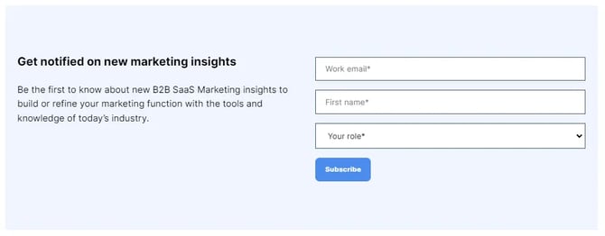 Custom Blog Subscribe