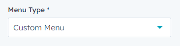 navigation menu type